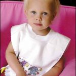 Pullover Velour Toddler Bib White