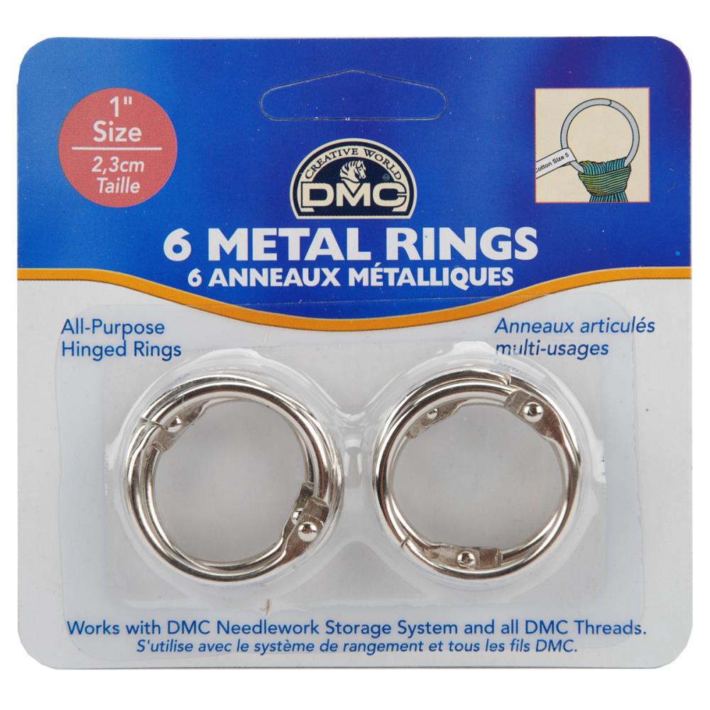 DMC Metal 1″ Rings – Stitch 'N Frame