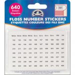 Floss Number Stickers