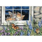 Gold Petites Feline Love Counted Cross Stitch Kit