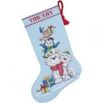 Stack Of Critters Stocking Counted Cross Stitch Kit