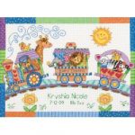 Baby Hugs Baby Express Birth Record Counted Cross Stitch Kit