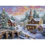 Gold Collection Holiday Village Counted Cross Stitch Kit