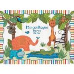 Baby Hugs Mod Zoo Birth Record Counted Cross Stitch Kit
