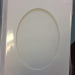 Large Needlework Cards. Oval Opening