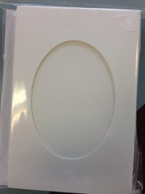 Small Needlework Cards. Oval Opening.