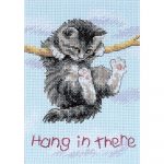 Jiffy Hang On Kitty Mini Counted Cross Stitch Kit