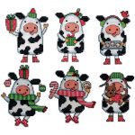 Cow Ornaments Plastic Canvas Kit