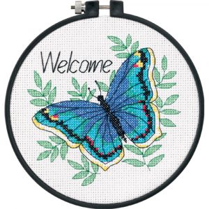 Welcome Butterfly Counted Cross Stitch Kit