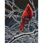 Ice Cardinal Counted Cross Stitch Kit