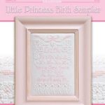 Little Princess Birth Sampler