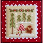 Gingerbread Village 2-Gingerbread Girl And Peppermint Tree