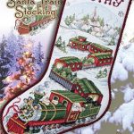 Santa Train Stocking