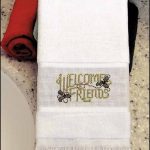 Maxton Velour Guest Towel - White