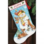 Winter Friends Stocking Counted Cross Stitch Kit