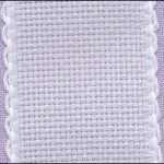 White Aida 14 Bookmark
