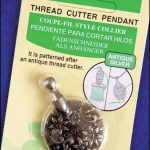 Antique Gold Thread Cutter Pendant