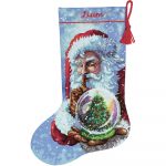 Santa's Snowglobe Stocking Dimension Kit