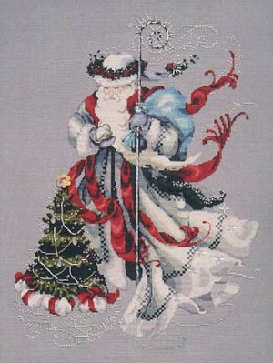 Winter White Santa (w/charm)