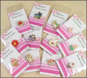 Assorted Enamel Needle Minders