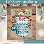 Left Snowman Mitten