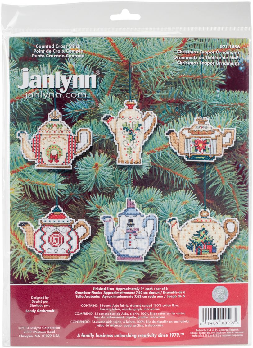 Christmas Teapot Ornaments